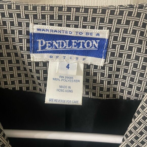 Pendleton Vintage Skirt Suit Set Blazer and Skirt Size 4 - Picture 3 of 6